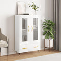 Glaenzende Oberflaechen an dem Hochschrank mit den Massen 69.5 x 31 x 115 cm