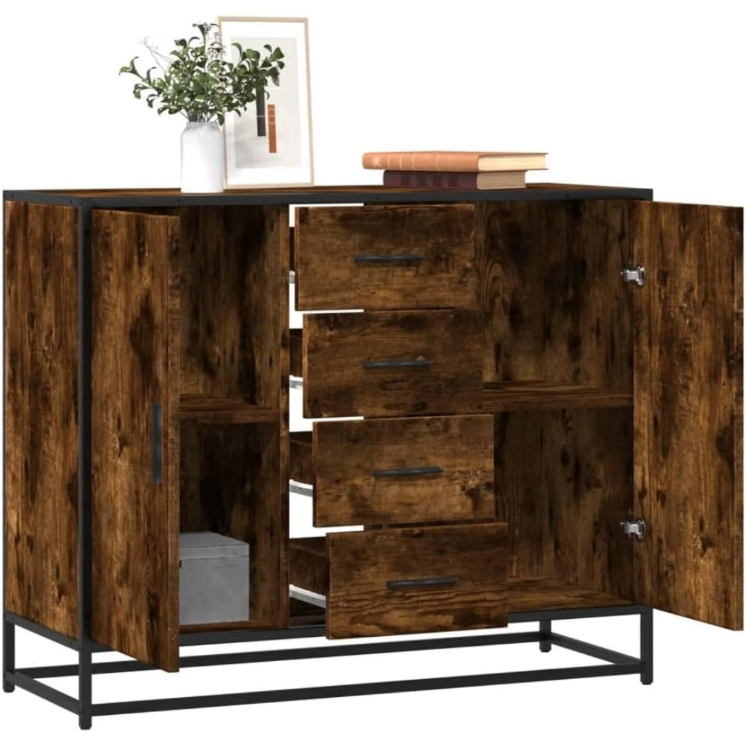 Metall und Holzwerkstoff bestimmt die Materialwahl fuer das Sideboard