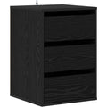Sideboard mit den Massen 41 x 40 x 58 cm in Schwarz und Eichenbraun