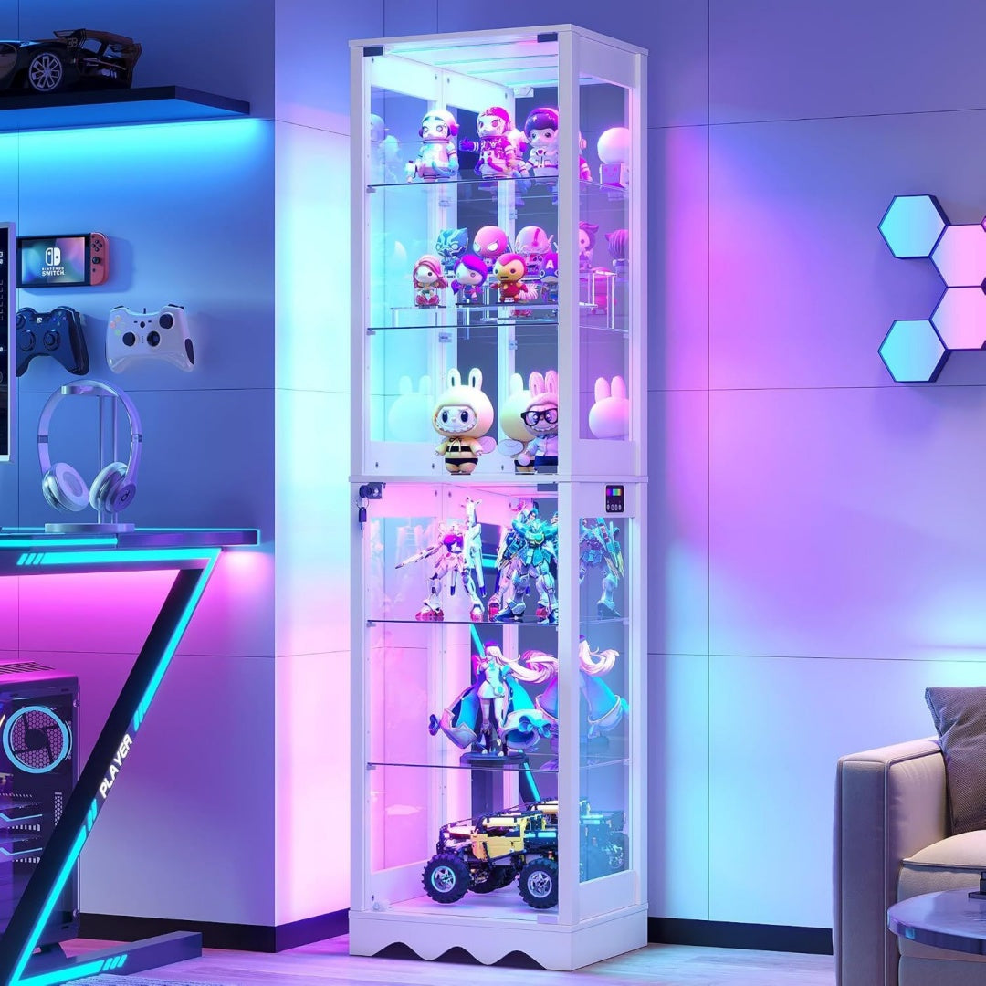 LED Beleuchtung praegt die Vitrine