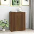 Sideboard aus Holzwerkstoff in Eichenbraun mit den Massen 60 x 30 x 75 cm
