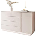 Sideboard mit LED Beleuchtung, Schubladen und beschichteten Flaechen