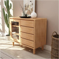Das Sideboard nimmt mit 90 x 40 x 80 cm Gestalt an