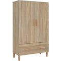 Hochschrank in Eichenbraun mit den Massen 70 x 31 x 115 cm