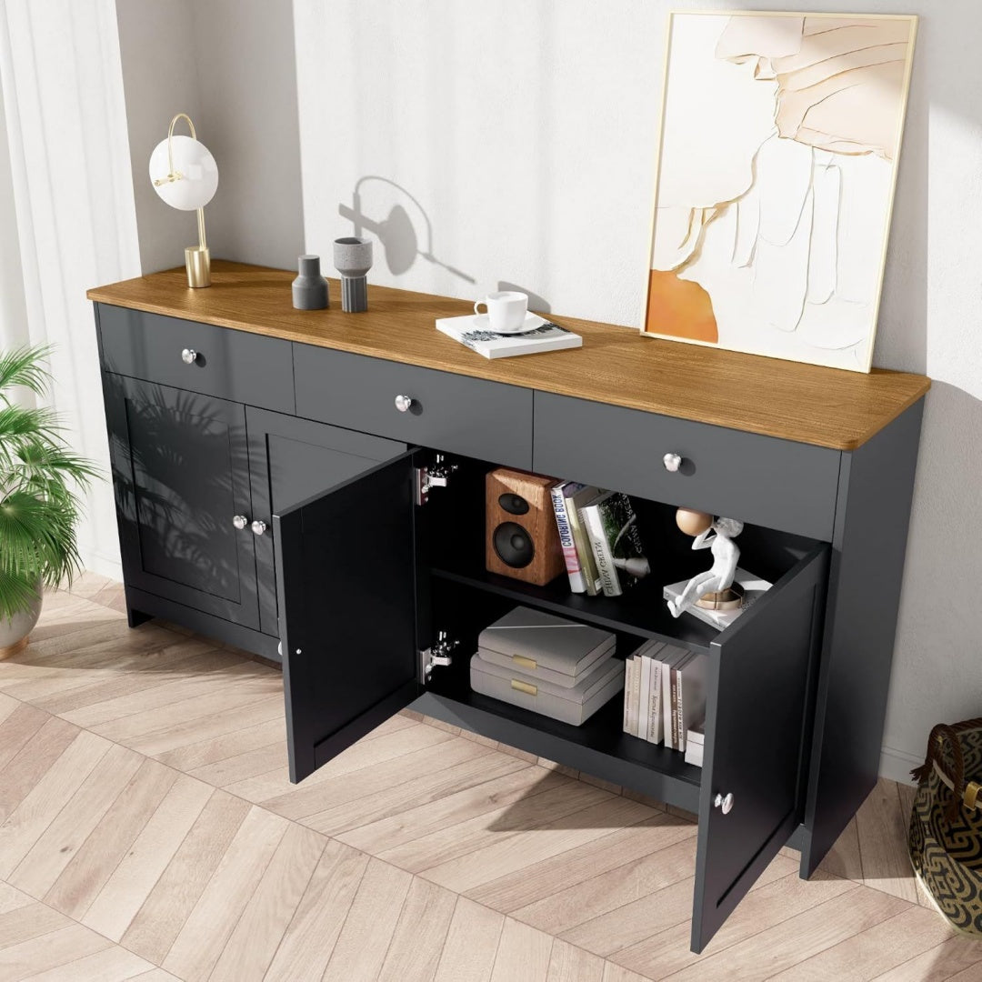 Sideboard mit Schubladen in Naturbraun