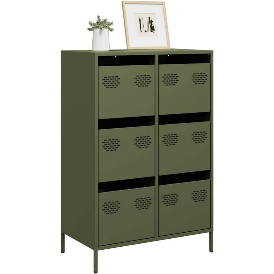 Sideboard mit den Massen 68 x 39 x 101.5 cm in Gruen