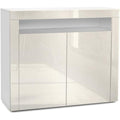 Sideboard in Weiss und Creme mit 2 Tueren