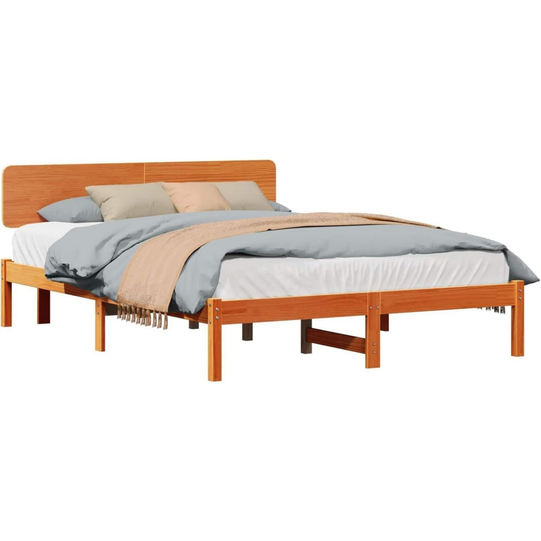 Bettgestell aus Kiefernholz mit den Massen 160 x 200 cm