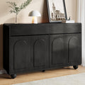 Das Sideboard vereint Hoehenverstellung mit gerundeten Konturen