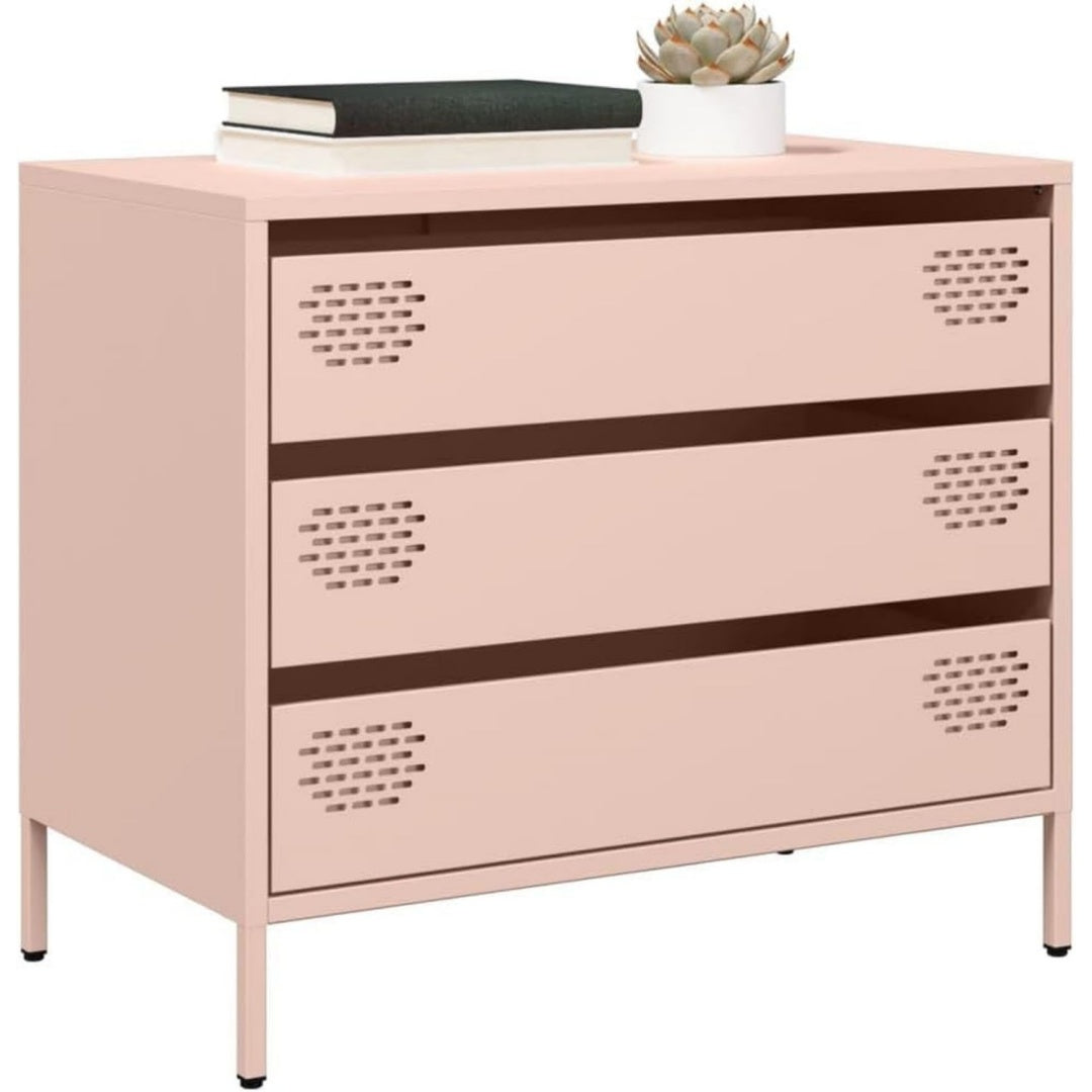 Sideboard in Rosa mit 3 Schubladen